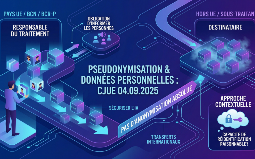 Pseudonymisation et données personnelles : ce que change l&rsquo;arrêt de la CJUE du 4 septembre 2025