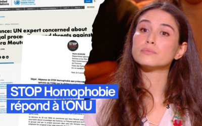 Condamnation de Dora Moutot : STOP homophobie répond à la Rapporteuse spéciale de l’ONU